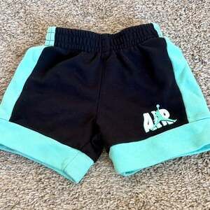 Jordan Air Toddler Athletic Shorts, Black & Teal, Size 2T